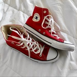 Red High Top Converse